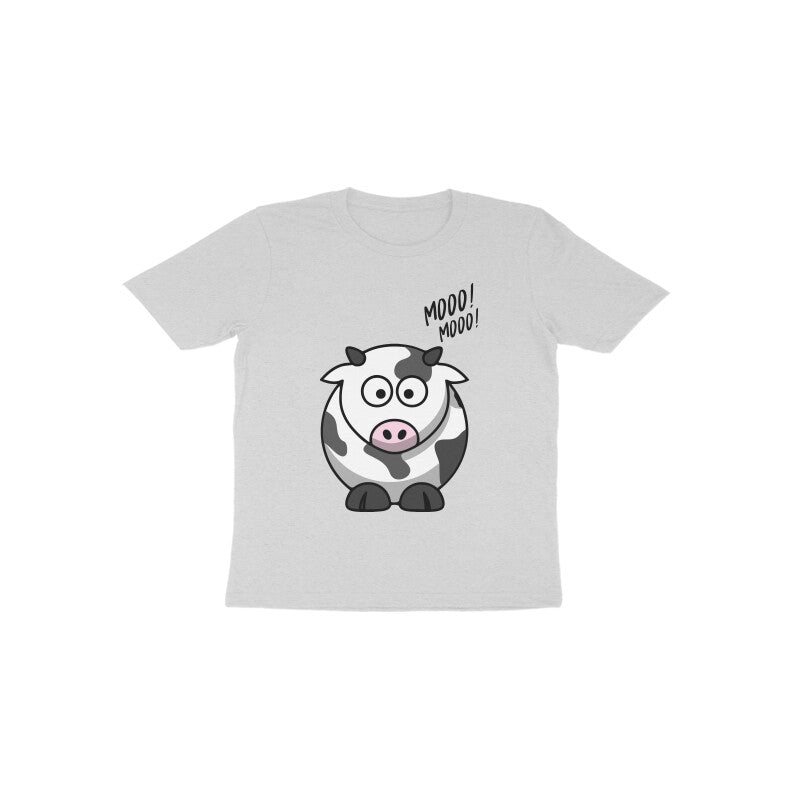 Toddler Half Sleeve Round Neck Tshirt – Cow puraidoprints