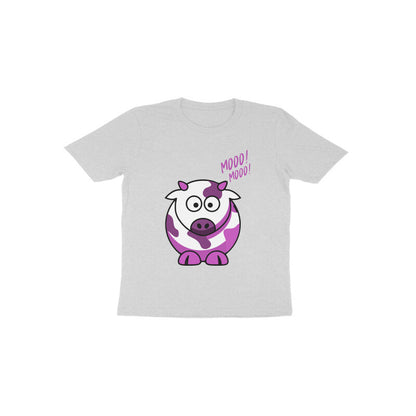 Toddler Half Sleeve Round Neck Tshirt – Cow puraidoprints