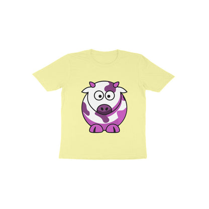 Toddler Half Sleeve Round Neck Tshirt – Cow puraidoprints