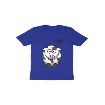 Toddler Half Sleeve Round Neck Tshirt – Cow puraidoprints