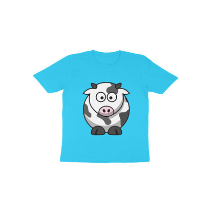 Toddler Half Sleeve Round Neck Tshirt – Cow puraidoprints