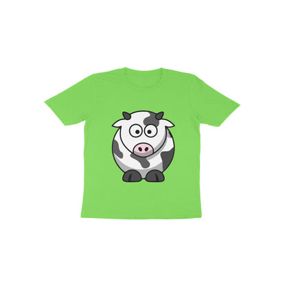 Toddler Half Sleeve Round Neck Tshirt – Cow puraidoprints