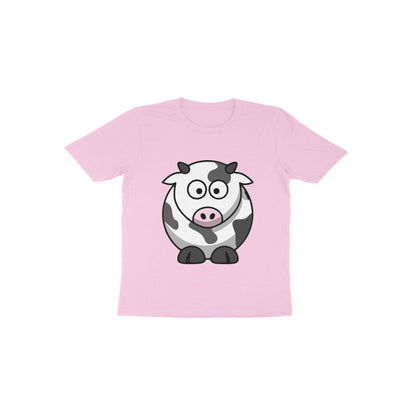 Toddler Half Sleeve Round Neck Tshirt – Cow puraidoprints
