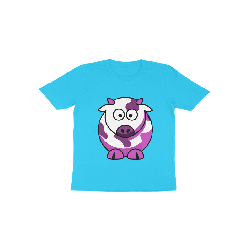 Toddler Half Sleeve Round Neck Tshirt – Cow puraidoprints
