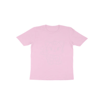 Toddler Half Sleeve Round Neck Tshirt – Cute Cat puraidoprints