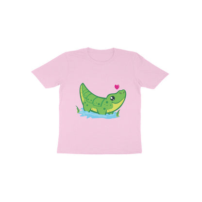 Toddler Half Sleeve Round Neck Tshirt – Cute Croc puraidoprints