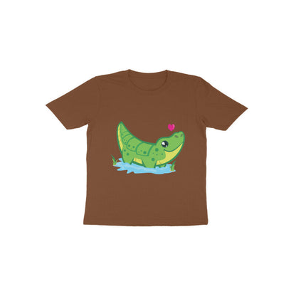 Toddler Half Sleeve Round Neck Tshirt – Cute Croc puraidoprints