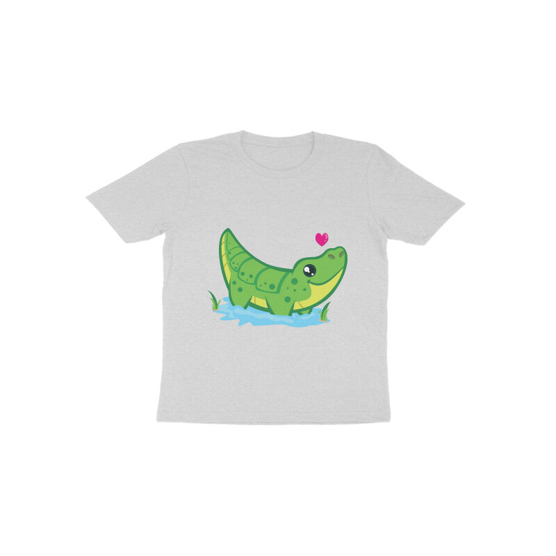 Toddler Half Sleeve Round Neck Tshirt – Cute Croc puraidoprints