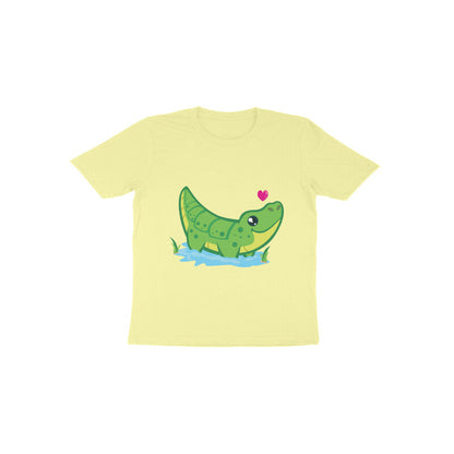 Toddler Half Sleeve Round Neck Tshirt – Cute Croc puraidoprints