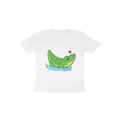 Toddler Half Sleeve Round Neck Tshirt – Cute Croc puraidoprints