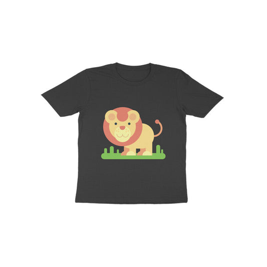 Toddler Half Sleeve Round Neck Tshirt – Cute Lion puraidoprints