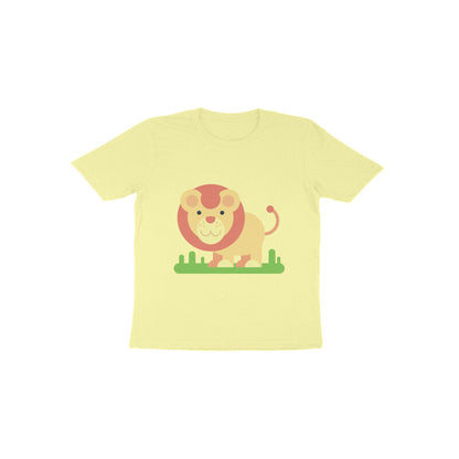 Toddler Half Sleeve Round Neck Tshirt – Cute Lion puraidoprints