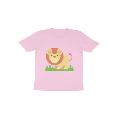 Toddler Half Sleeve Round Neck Tshirt – Cute Lion puraidoprints