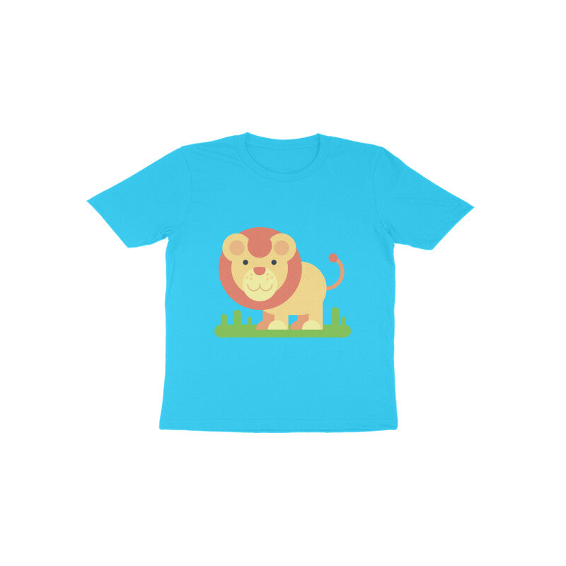 Toddler Half Sleeve Round Neck Tshirt – Cute Lion puraidoprints