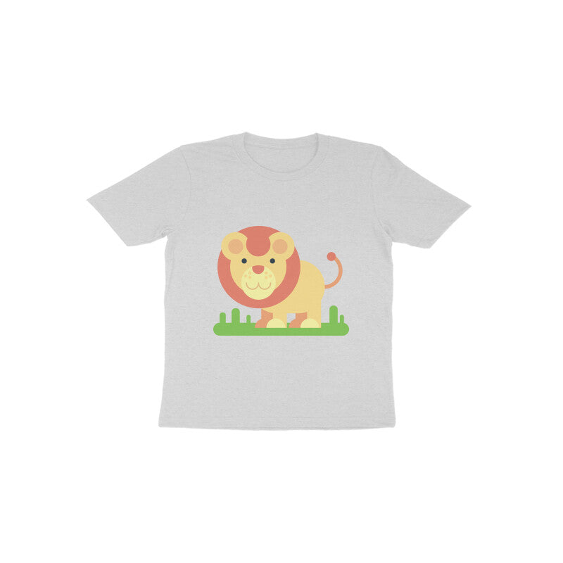 Toddler Half Sleeve Round Neck Tshirt – Cute Lion puraidoprints