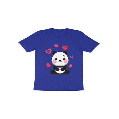 Toddler Half Sleeve Round Neck Tshirt – Cute Lovable Panda puraidoprints