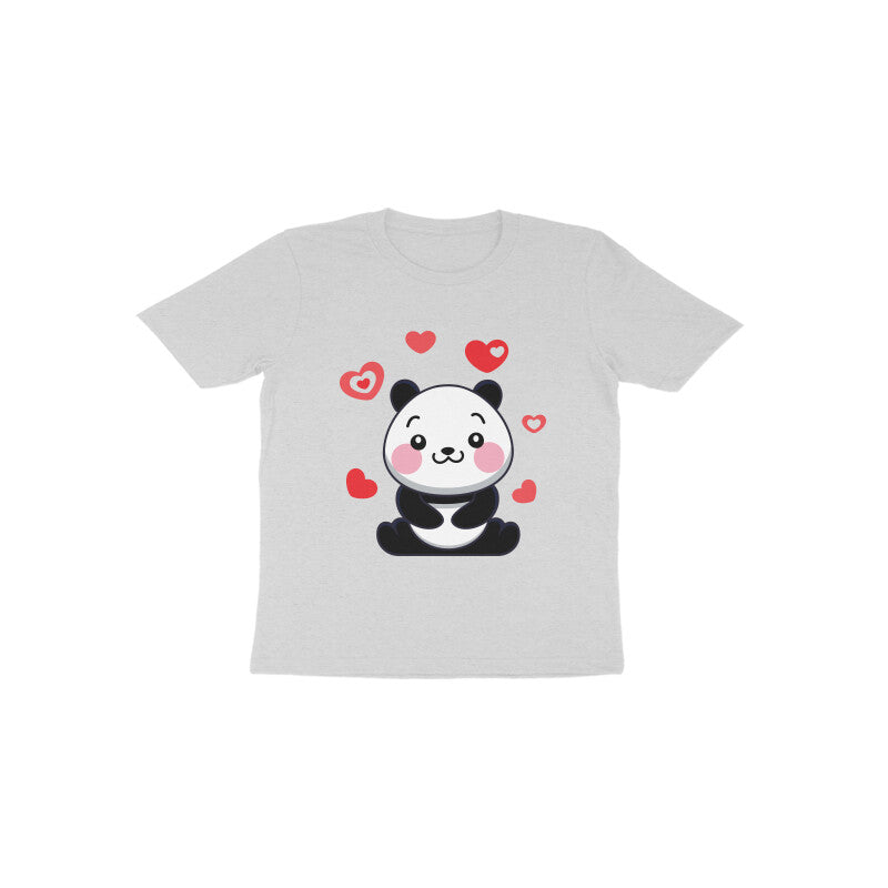 Toddler Half Sleeve Round Neck Tshirt – Cute Lovable Panda puraidoprints
