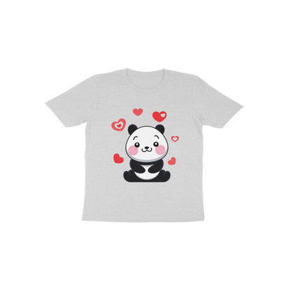 Toddler Half Sleeve Round Neck Tshirt – Cute Lovable Panda puraidoprints