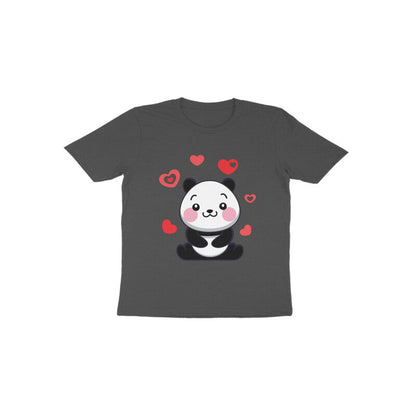 Toddler Half Sleeve Round Neck Tshirt – Cute Lovable Panda puraidoprints