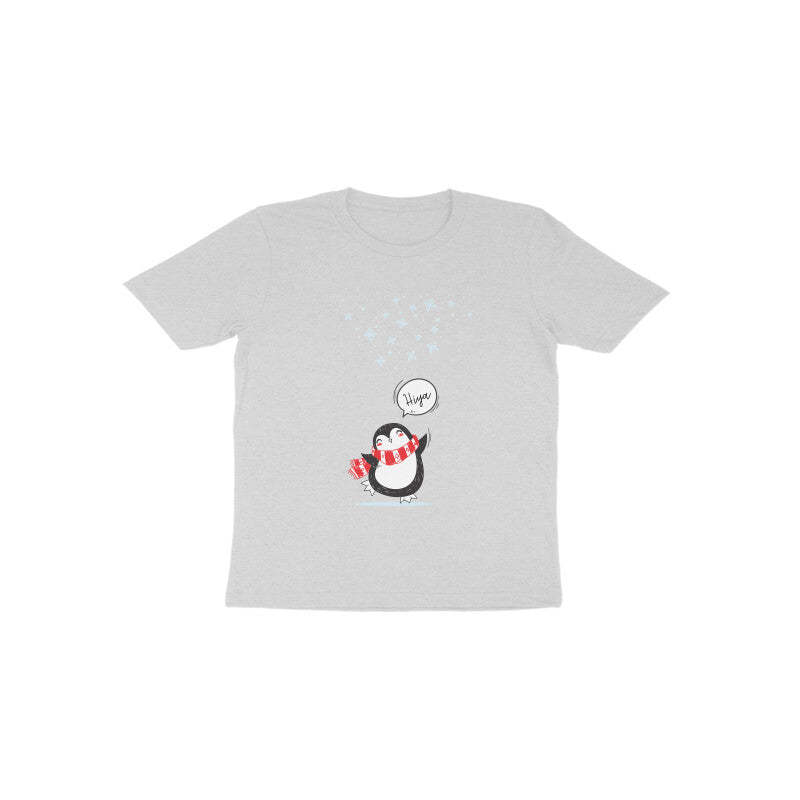 Toddler Half Sleeve Round Neck Tshirt – Cute Penguin puraidoprints