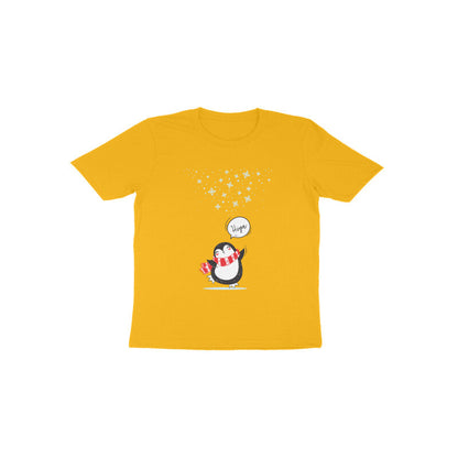 Toddler Half Sleeve Round Neck Tshirt – Cute Penguin puraidoprints