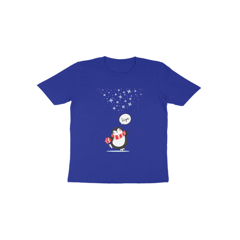 Toddler Half Sleeve Round Neck Tshirt – Cute Penguin puraidoprints