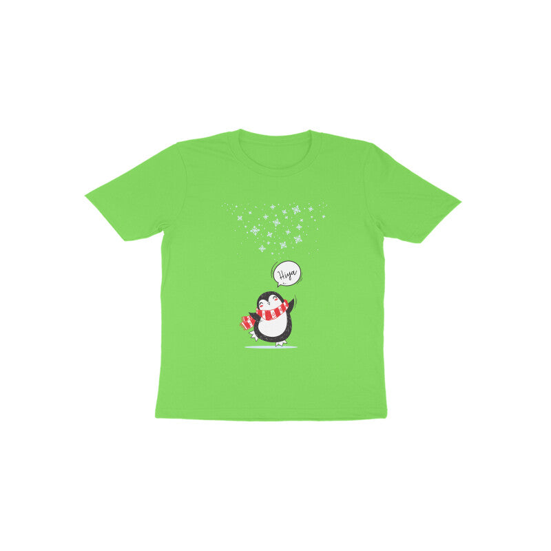 Toddler Half Sleeve Round Neck Tshirt – Cute Penguin puraidoprints