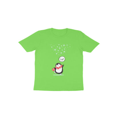 Toddler Half Sleeve Round Neck Tshirt – Cute Penguin puraidoprints