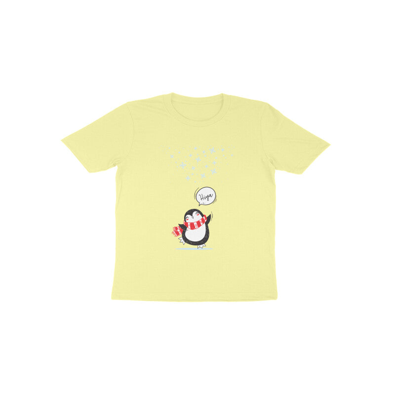Toddler Half Sleeve Round Neck Tshirt – Cute Penguin puraidoprints