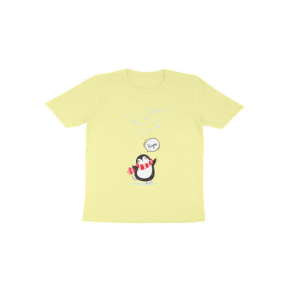 Toddler Half Sleeve Round Neck Tshirt – Cute Penguin puraidoprints