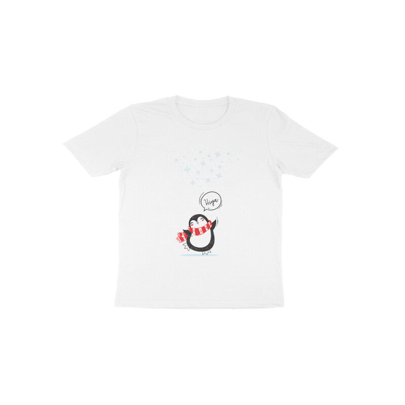 Toddler Half Sleeve Round Neck Tshirt – Cute Penguin puraidoprints
