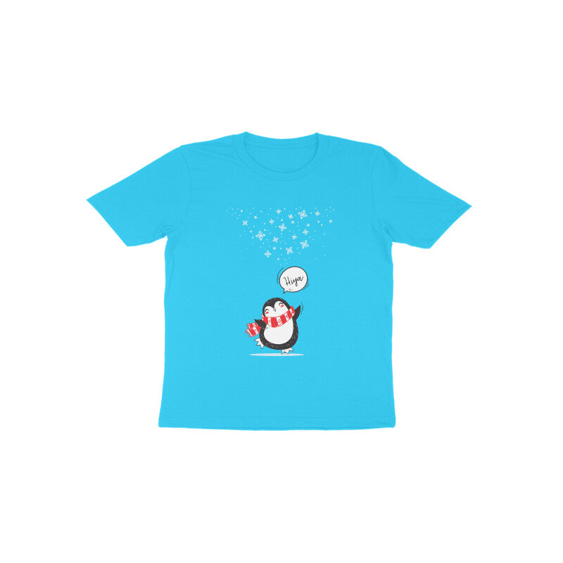 Toddler Half Sleeve Round Neck Tshirt – Cute Penguin puraidoprints