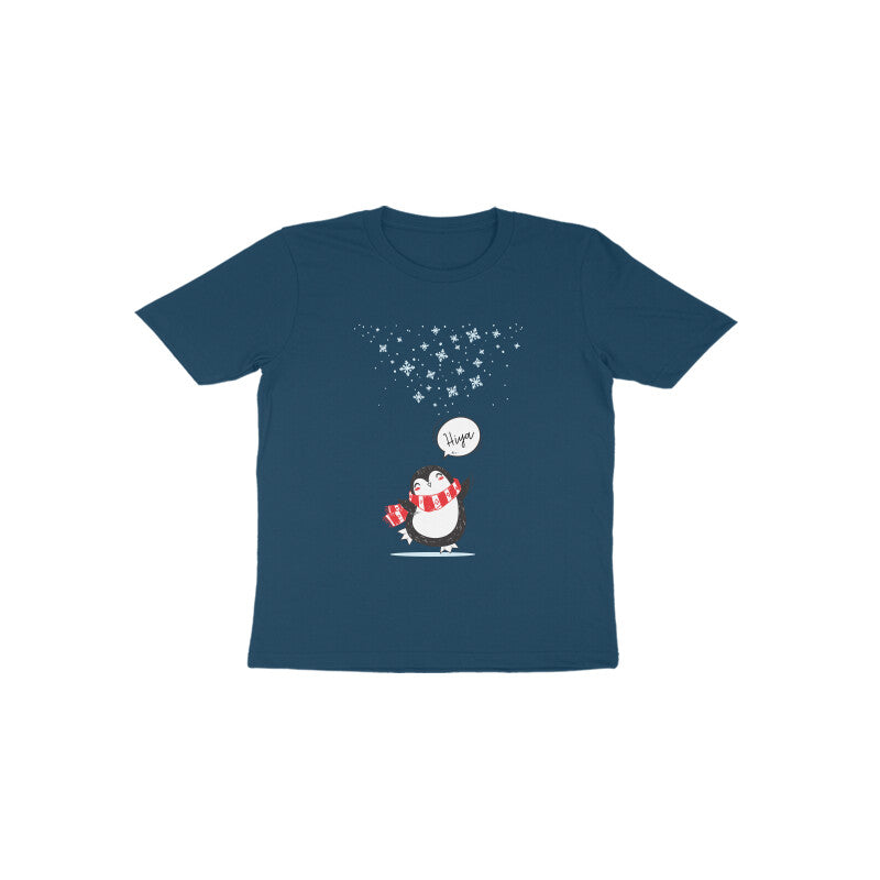 Toddler Half Sleeve Round Neck Tshirt – Cute Penguin puraidoprints