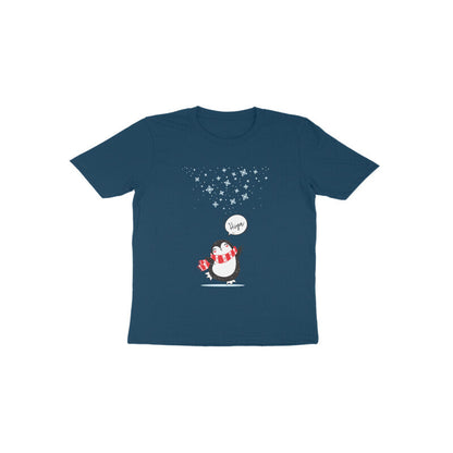 Toddler Half Sleeve Round Neck Tshirt – Cute Penguin puraidoprints