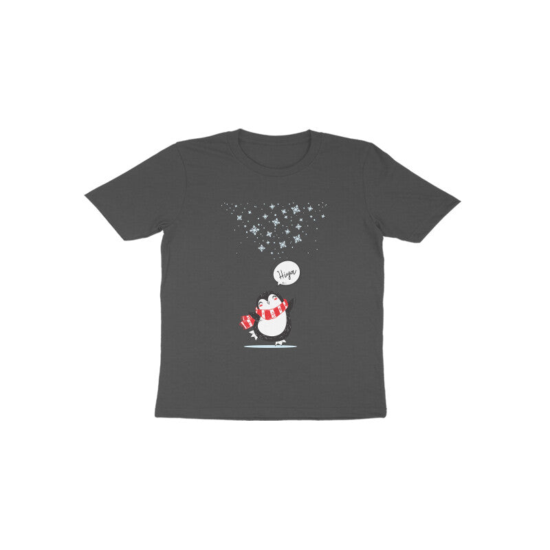 Toddler Half Sleeve Round Neck Tshirt – Cute Penguin puraidoprints