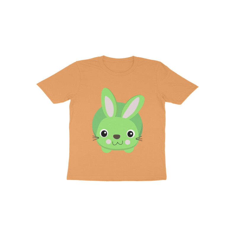 Toddler Half Sleeve Round Neck Tshirt – Cute Small Bunny puraidoprints