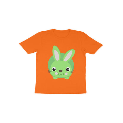 Toddler Half Sleeve Round Neck Tshirt – Cute Small Bunny puraidoprints