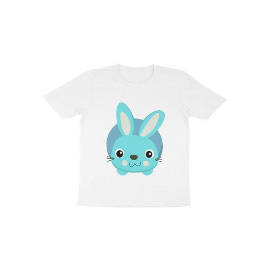 Toddler Half Sleeve Round Neck Tshirt – Cute Small Bunny puraidoprints