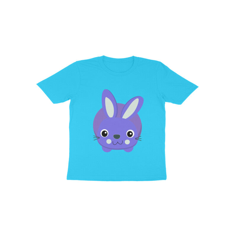 Toddler Half Sleeve Round Neck Tshirt – Cute Small Bunny puraidoprints