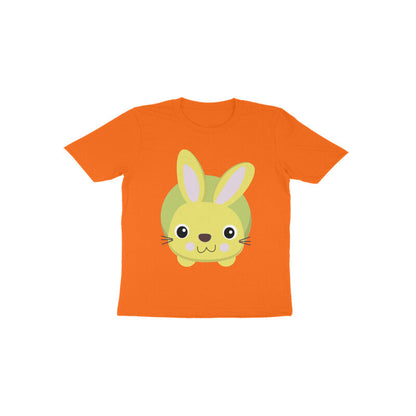Toddler Half Sleeve Round Neck Tshirt – Cute Small Bunny puraidoprints