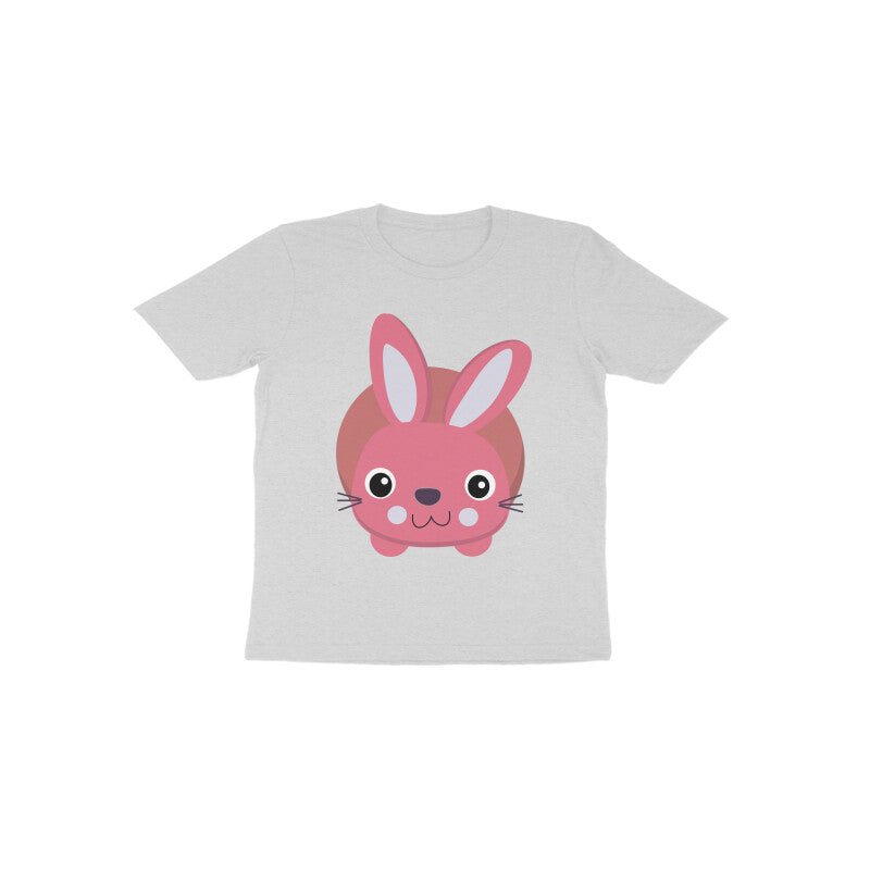 Toddler Half Sleeve Round Neck Tshirt – Cute Small Bunny puraidoprints