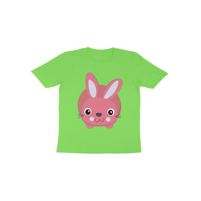 Toddler Half Sleeve Round Neck Tshirt – Cute Small Bunny puraidoprints