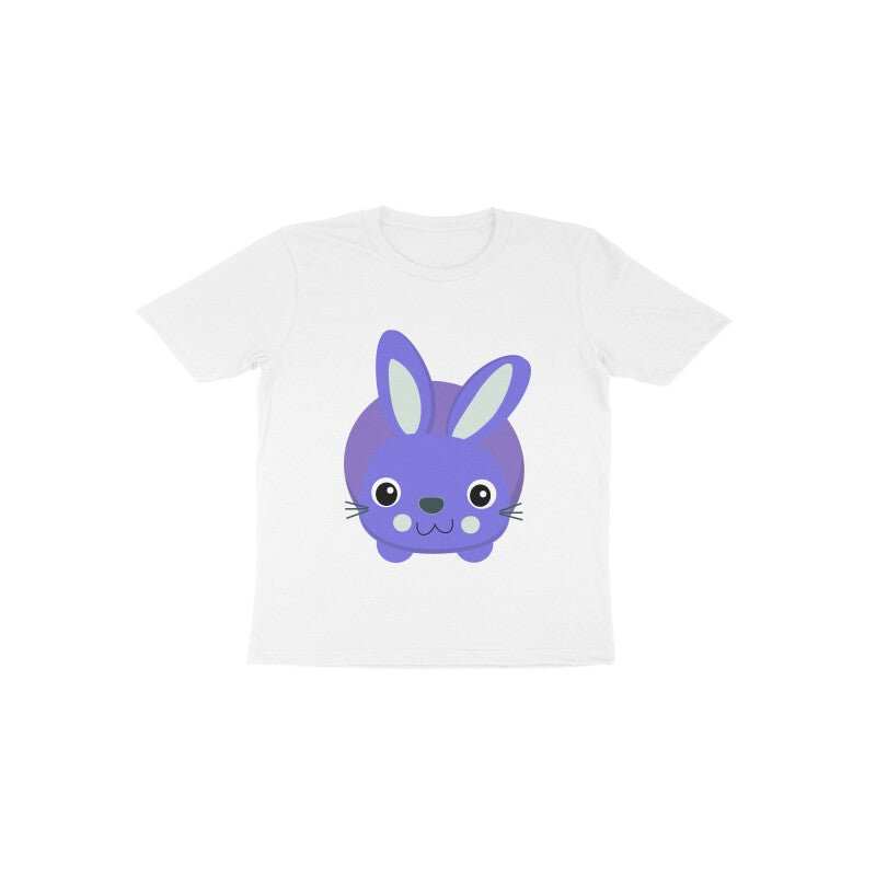 Toddler Half Sleeve Round Neck Tshirt – Cute Small Bunny puraidoprints