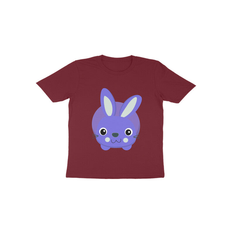 Toddler Half Sleeve Round Neck Tshirt – Cute Small Bunny puraidoprints