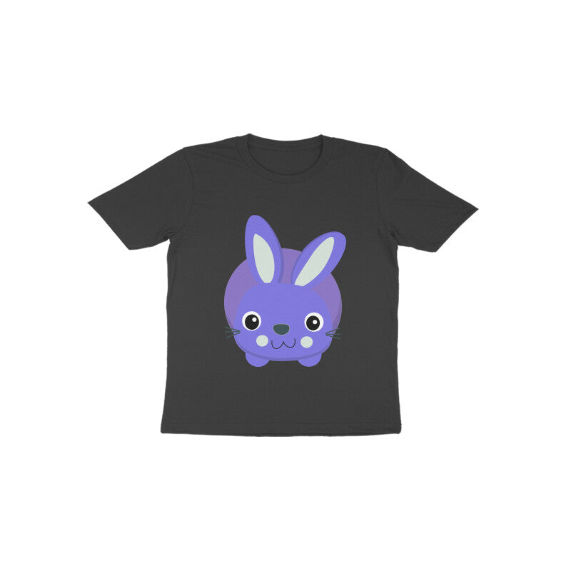 Toddler Half Sleeve Round Neck Tshirt – Cute Small Bunny puraidoprints
