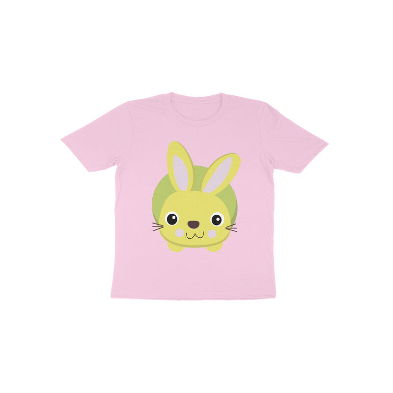 Toddler Half Sleeve Round Neck Tshirt – Cute Small Bunny puraidoprints