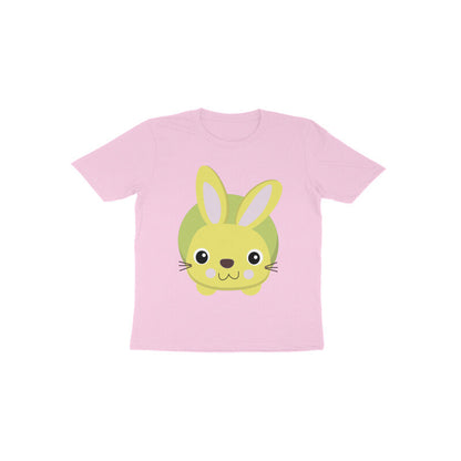Toddler Half Sleeve Round Neck Tshirt – Cute Small Bunny puraidoprints