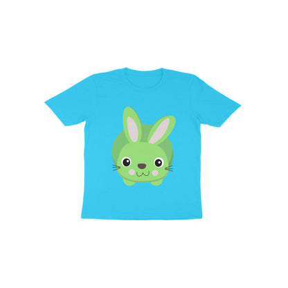 Toddler Half Sleeve Round Neck Tshirt – Cute Small Bunny puraidoprints