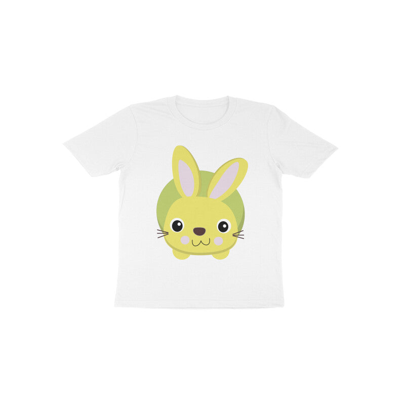 Toddler Half Sleeve Round Neck Tshirt – Cute Small Bunny puraidoprints