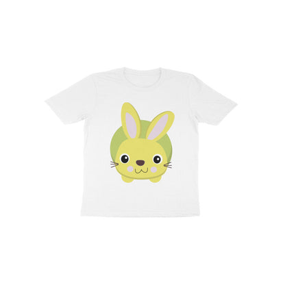 Toddler Half Sleeve Round Neck Tshirt – Cute Small Bunny puraidoprints
